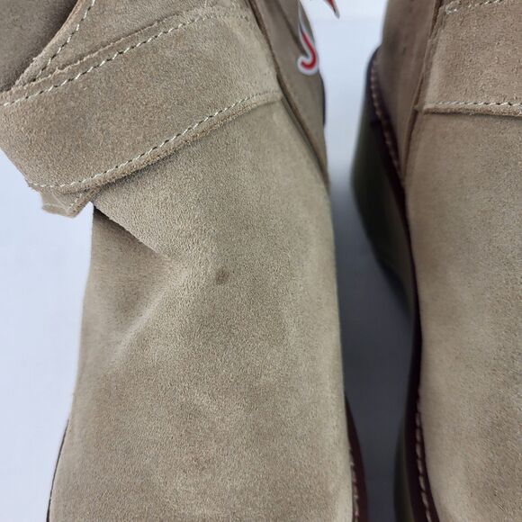 Blondo Giovanni Waterproof Platform Ankle Boots Beige Size 9M - Picture 12 of 15